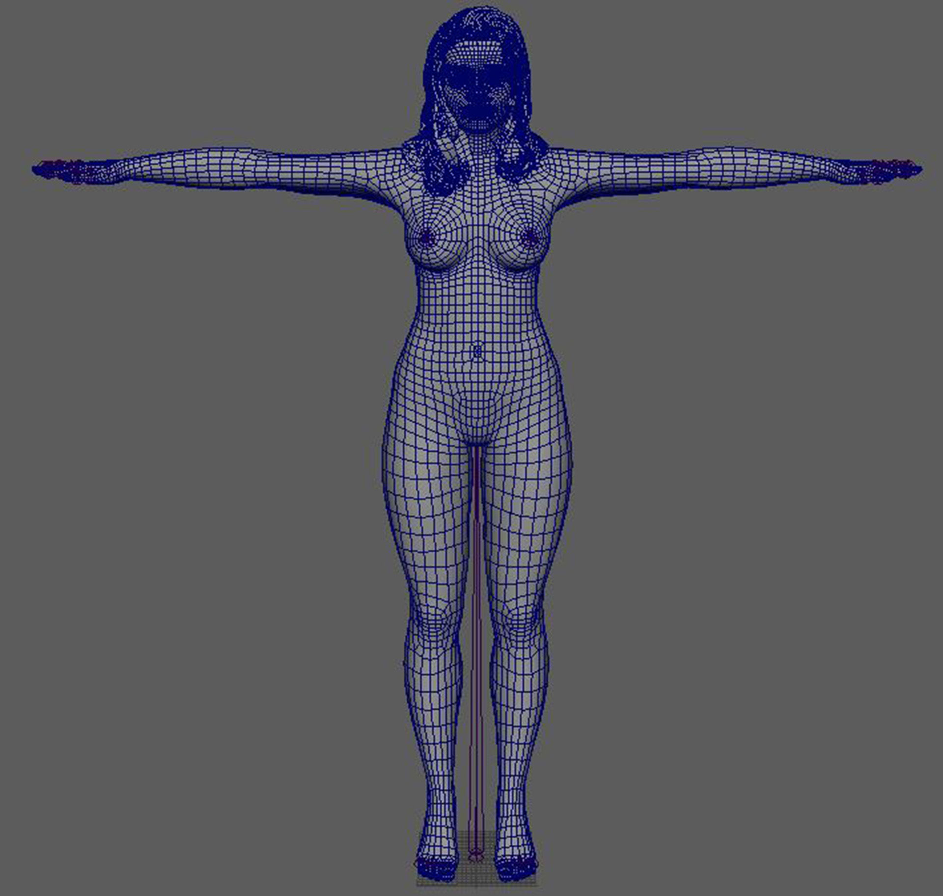 Florence Pugh Character 3D Model Low-poly 3D model_21