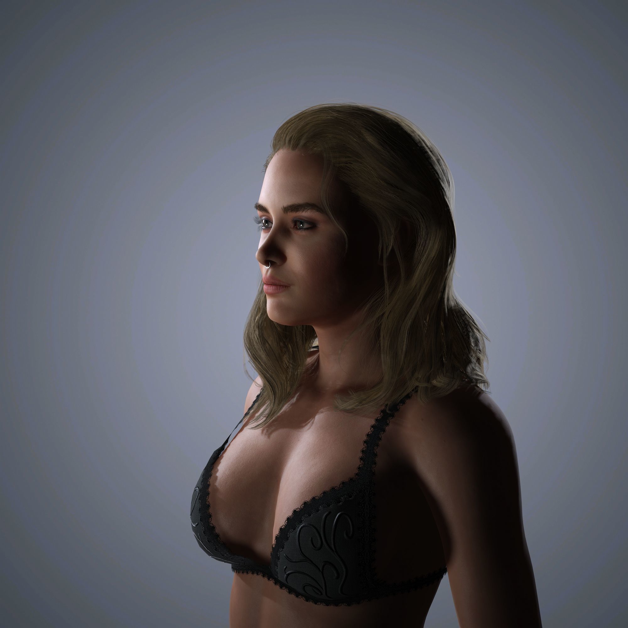Florence Pugh Character 3D Model Low-poly 3D model_3