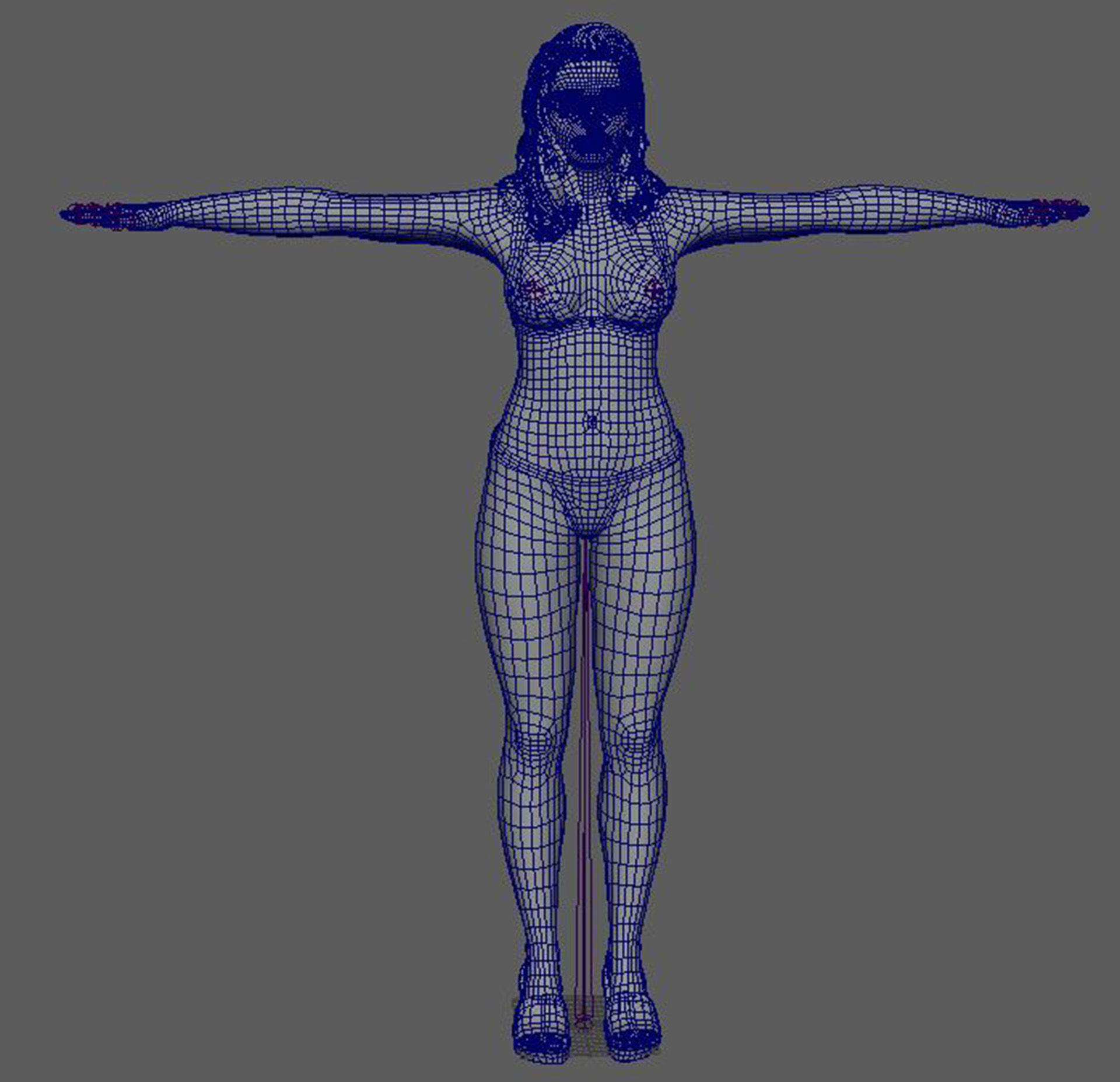 Florence Pugh Character 3D Model Low-poly 3D model_19