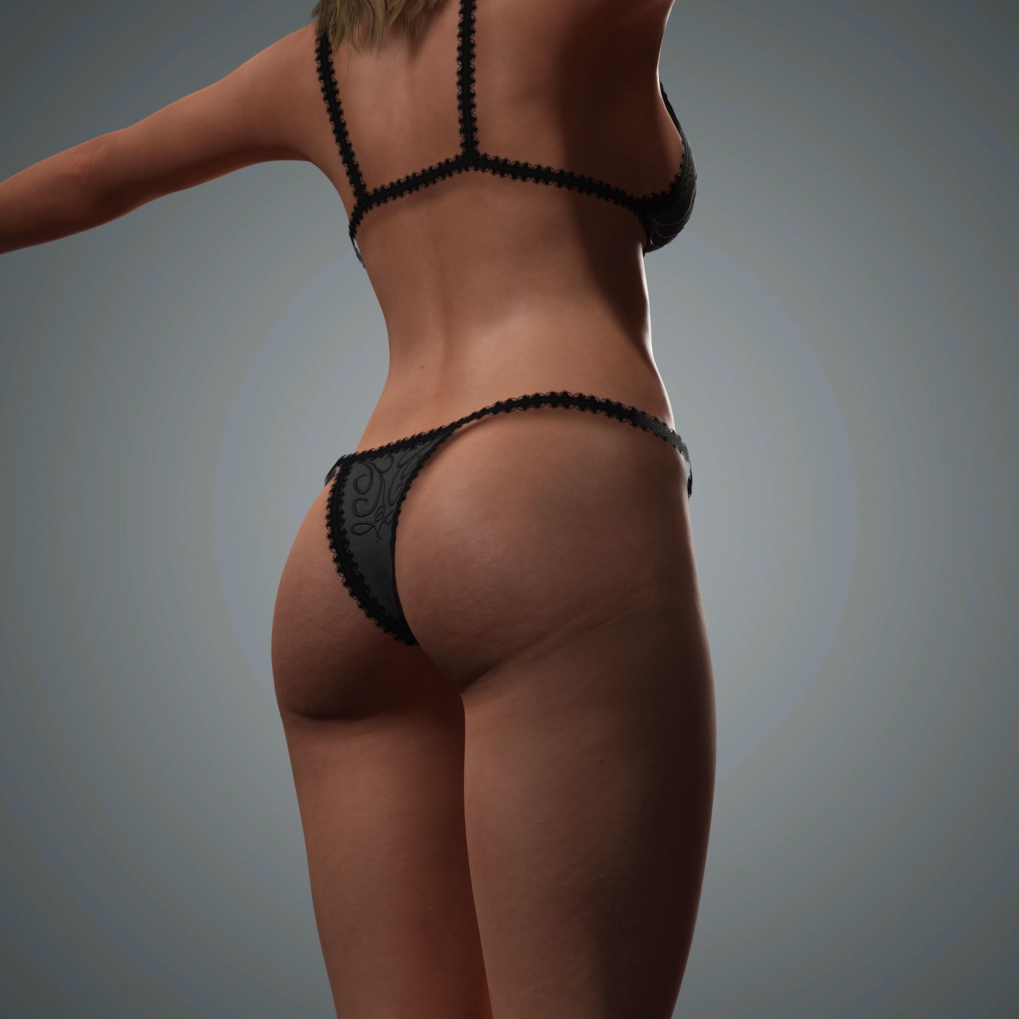 Florence Pugh Character 3D Model Low-poly 3D model_16