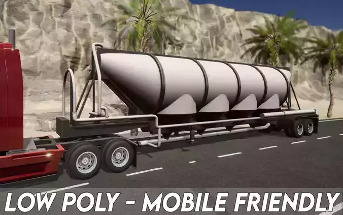 Semi Truck Trailer 07 - Bulk Commodity trailer