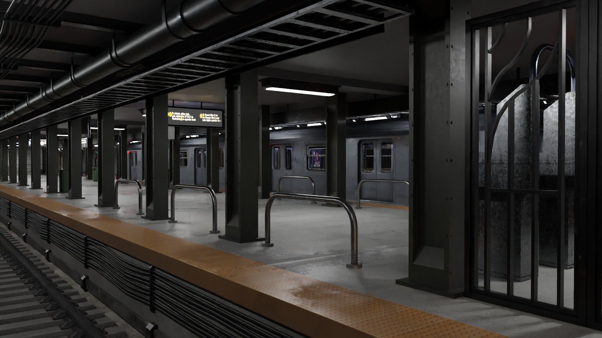KAWASAKI NYC Subway car R62 A 3D model_14