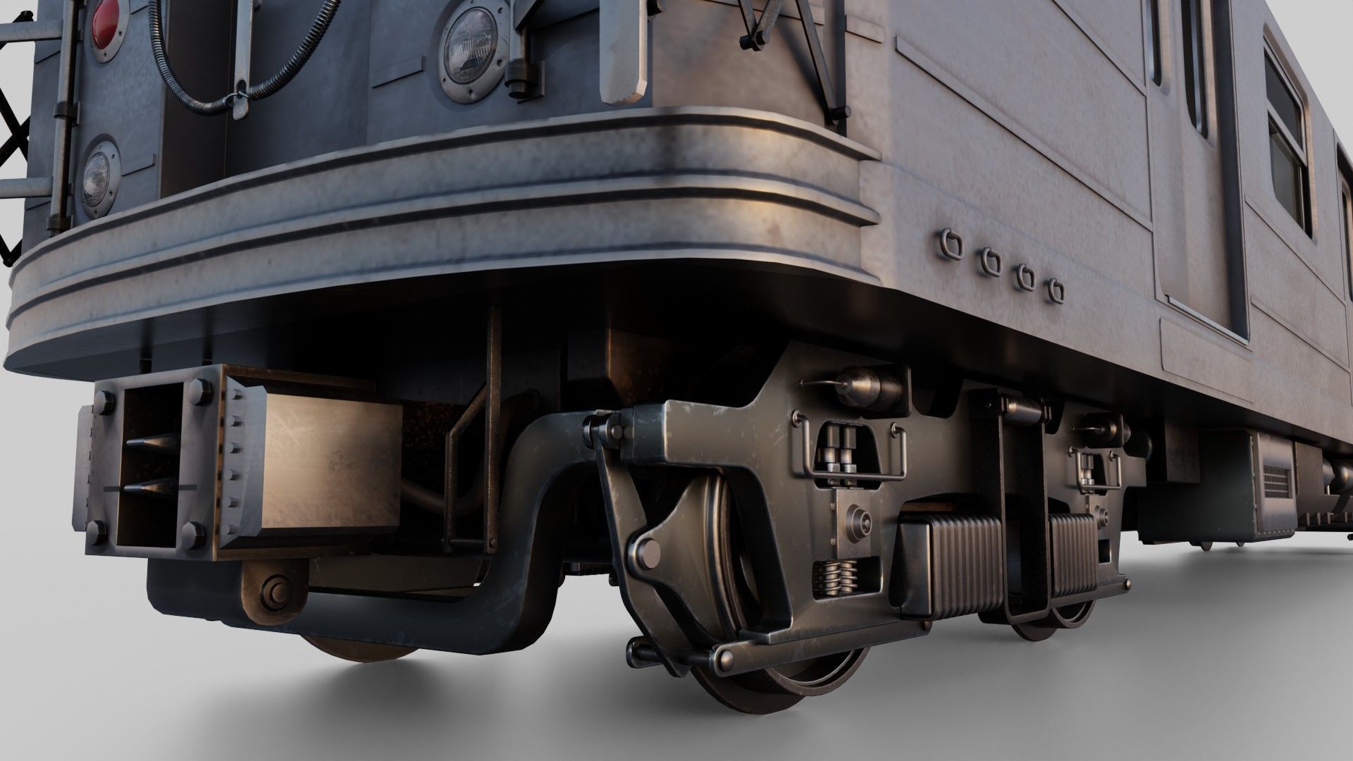 KAWASAKI NYC Subway car R62 A 3D model_4