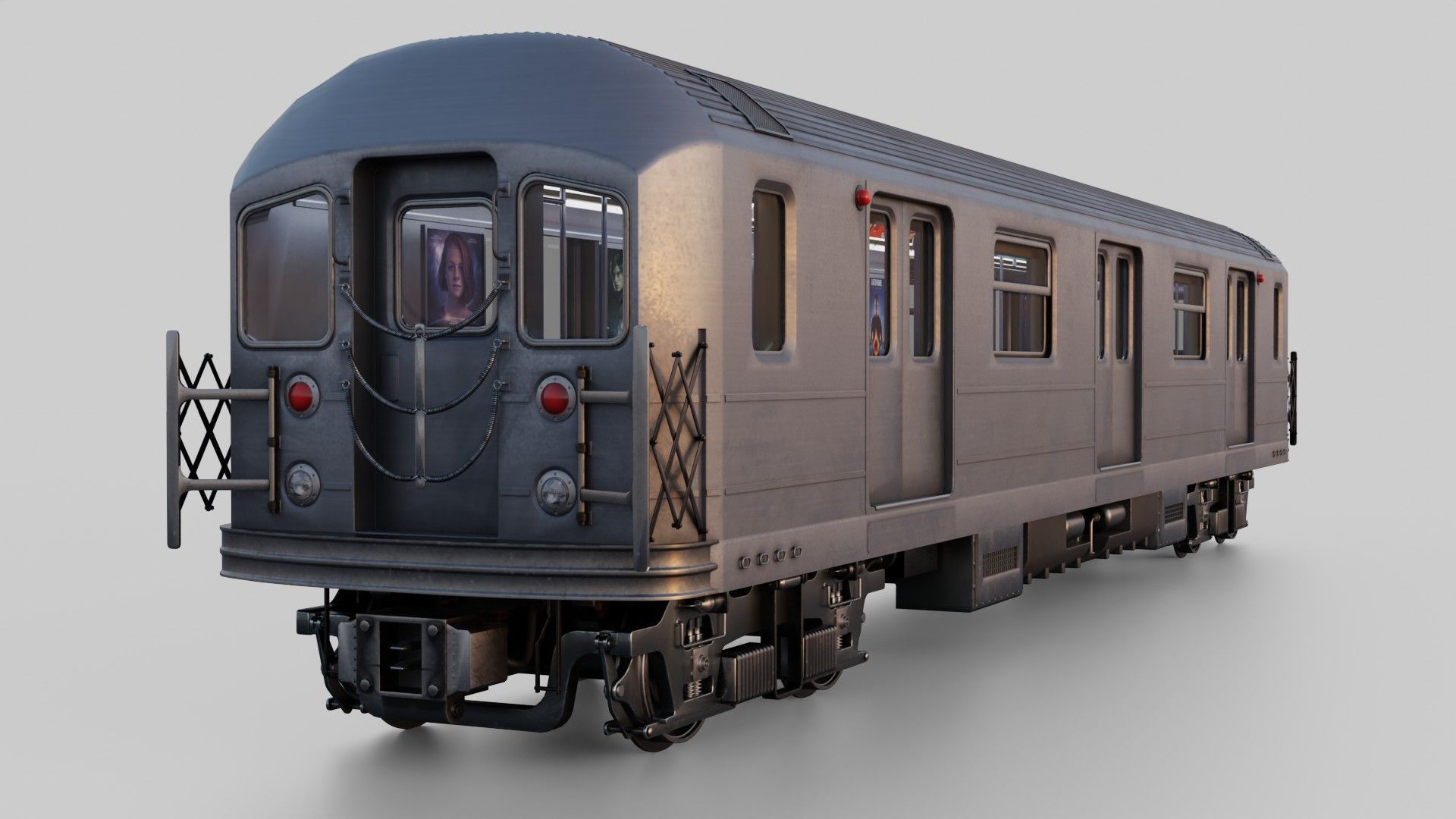 KAWASAKI NYC Subway car R62 A 3D model_1