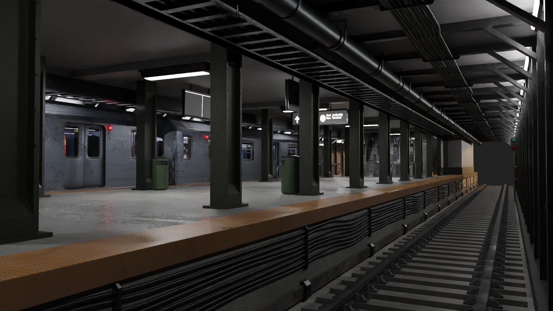 KAWASAKI NYC Subway car R62 A 3D model_18