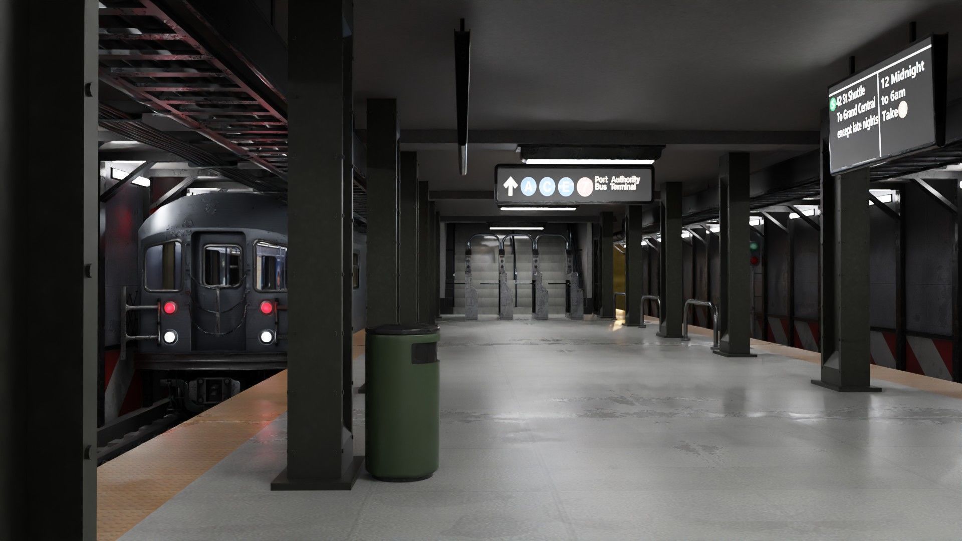 KAWASAKI NYC Subway car R62 A 3D model_17
