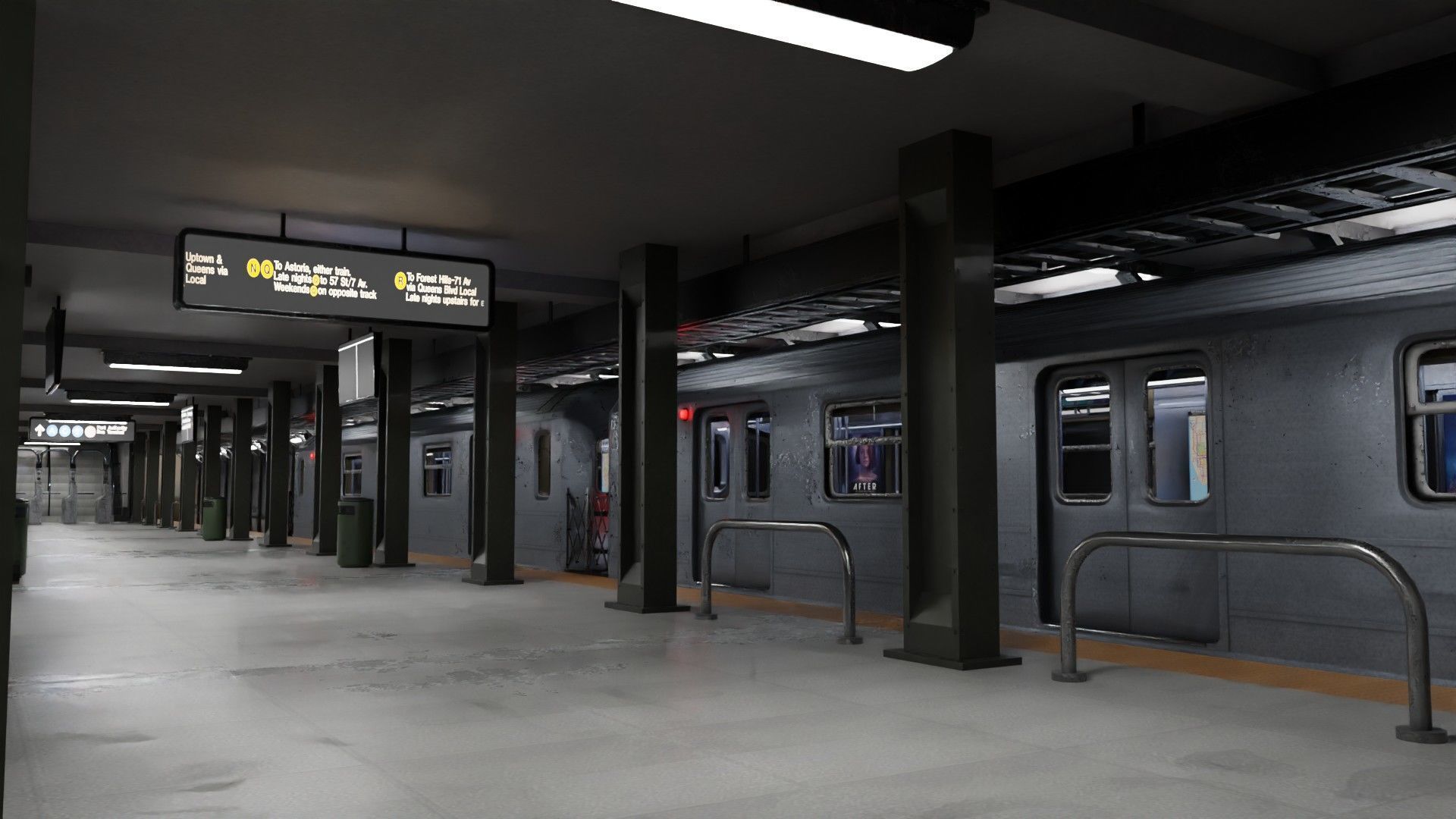 KAWASAKI NYC Subway car R62 A 3D model_12
