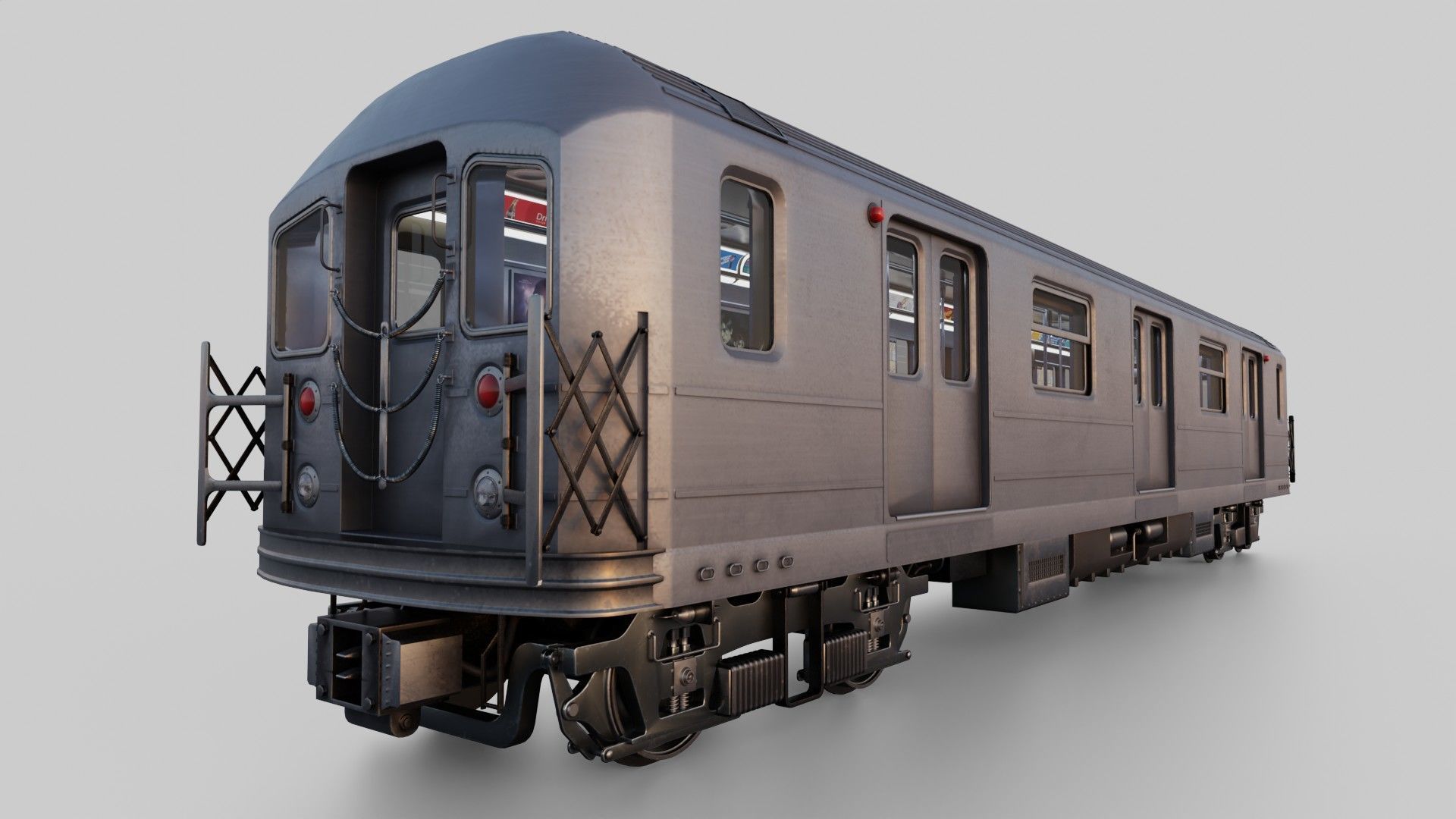 KAWASAKI NYC Subway car R62 A 3D model_3