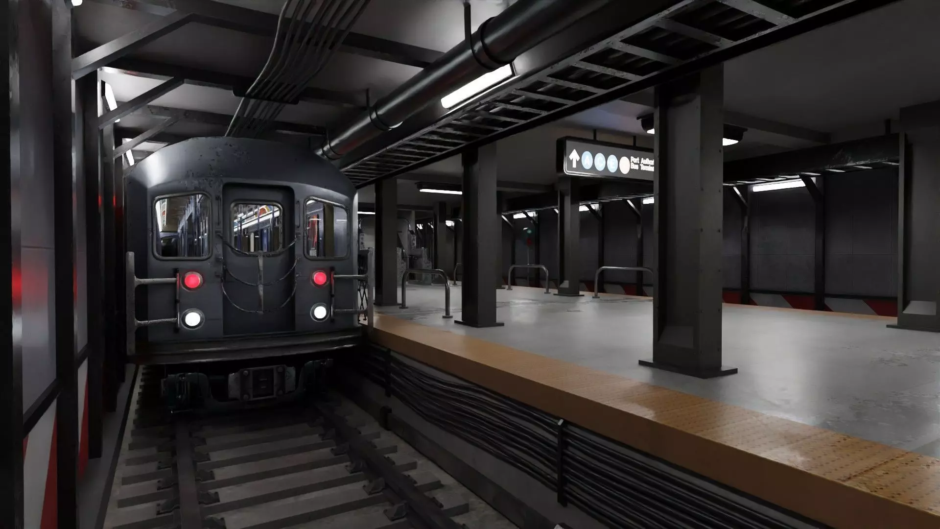KAWASAKI NYC Subway car R62 A 3D model_0