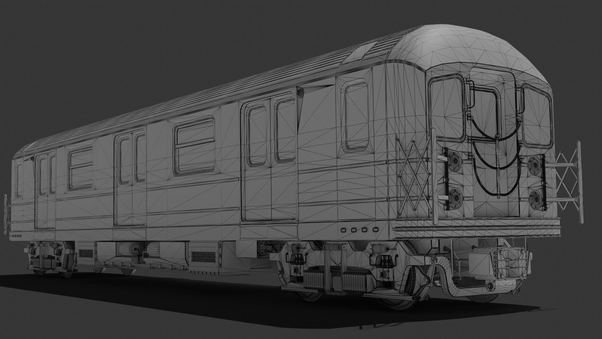 KAWASAKI NYC Subway car R62 A 3D model_21