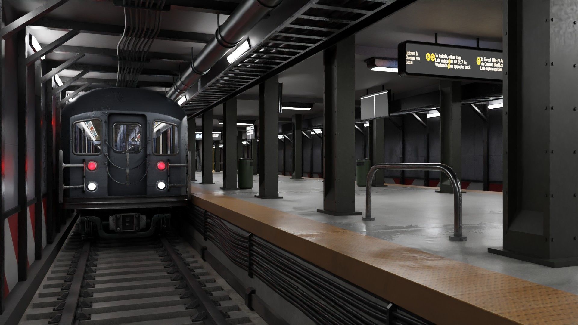 KAWASAKI NYC Subway car R62 A 3D model_10