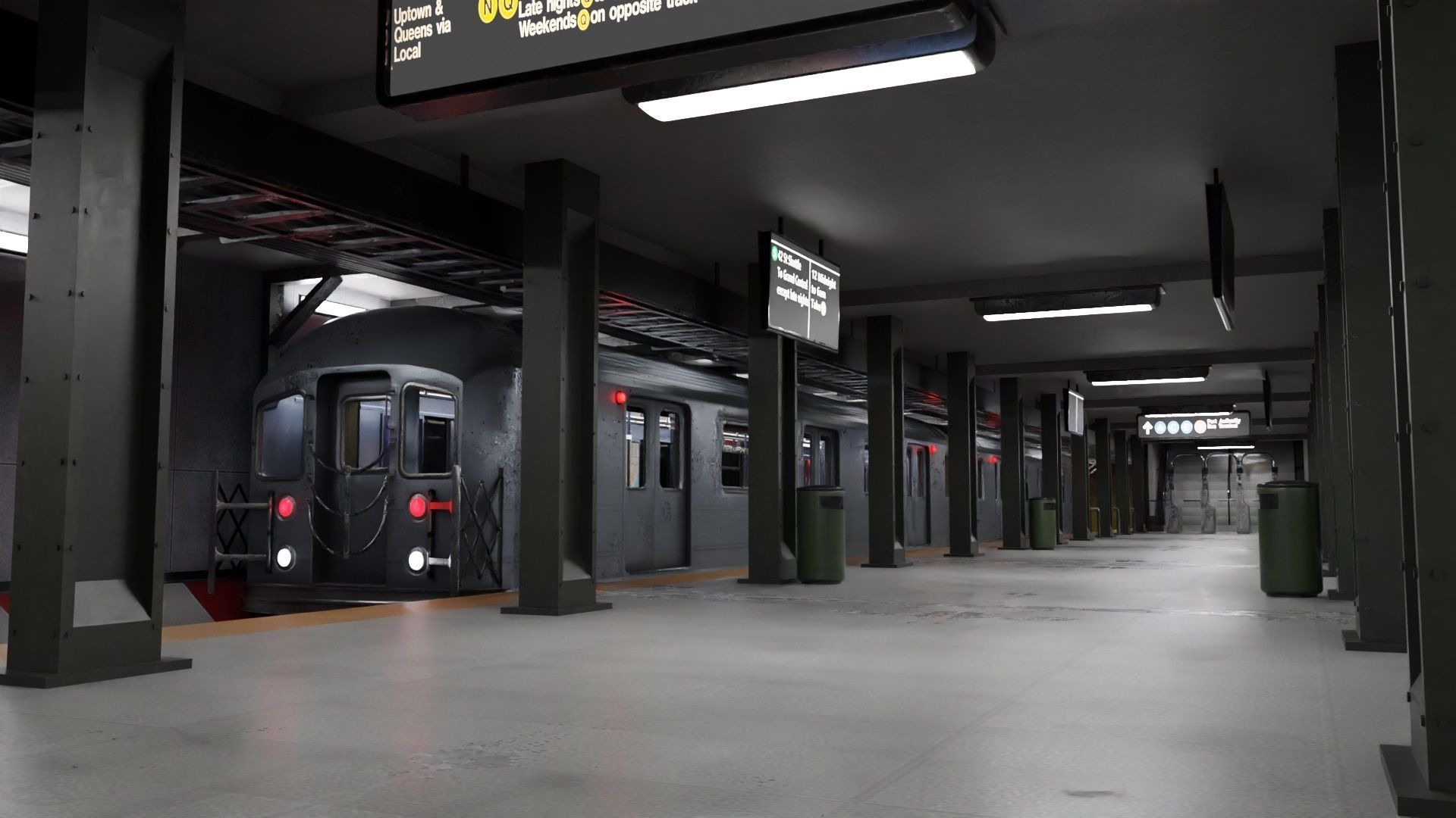 KAWASAKI NYC Subway car R62 A 3D model_11