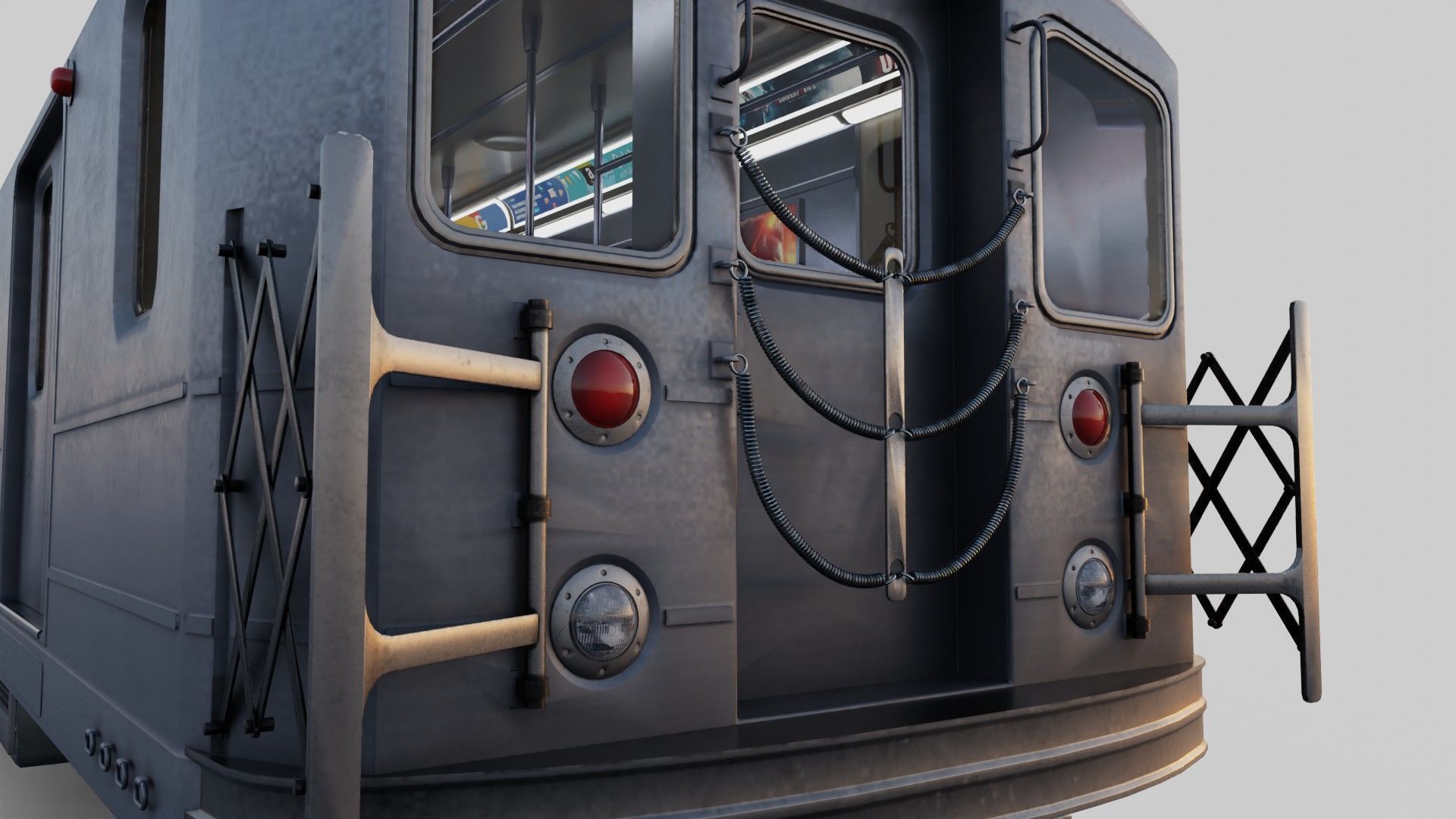 KAWASAKI NYC Subway car R62 A 3D model_6