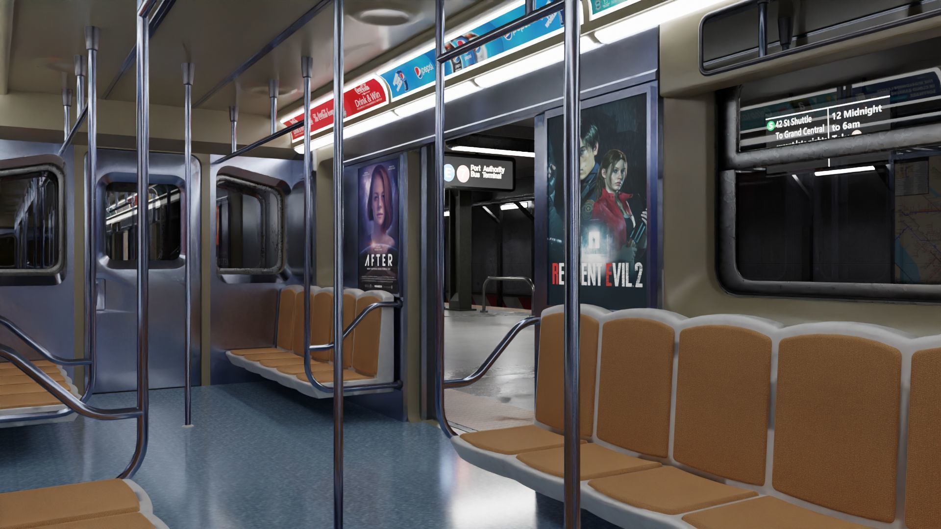 KAWASAKI NYC Subway car R62 A 3D model_9