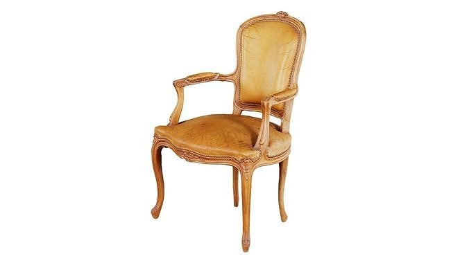 Leather Chair Low-poly 3D model