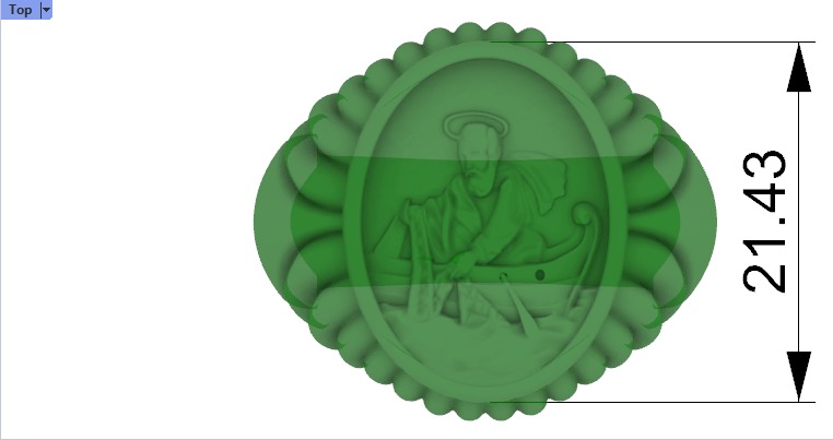 Fisherman Ring  3D print model_18