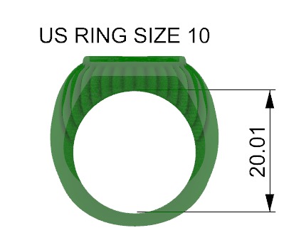 Fisherman Ring  3D print model_17