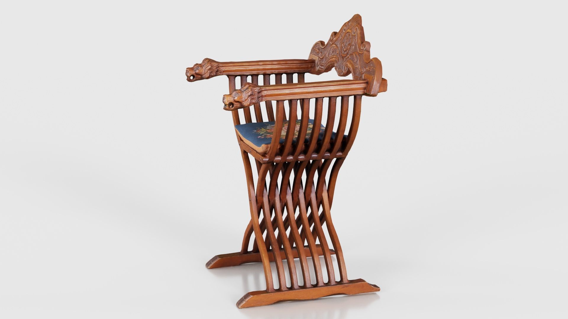 Lion Chair Low-poly 3D model_26