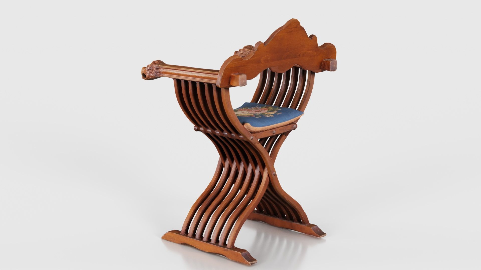 Lion Chair Low-poly 3D model_24