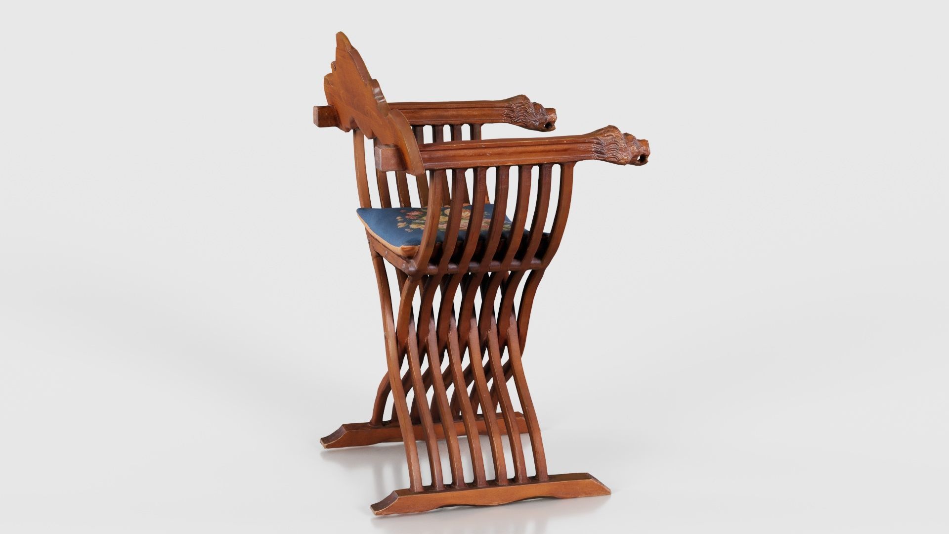 Lion Chair Low-poly 3D model_20