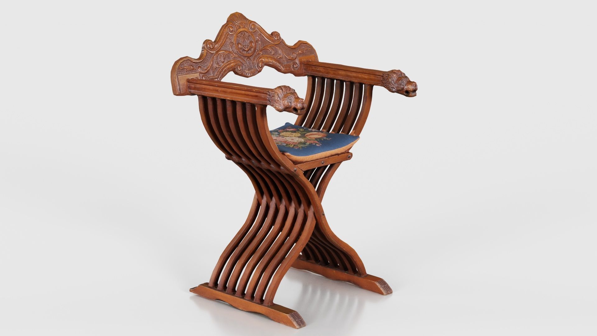 Lion Chair Low-poly 3D model_18