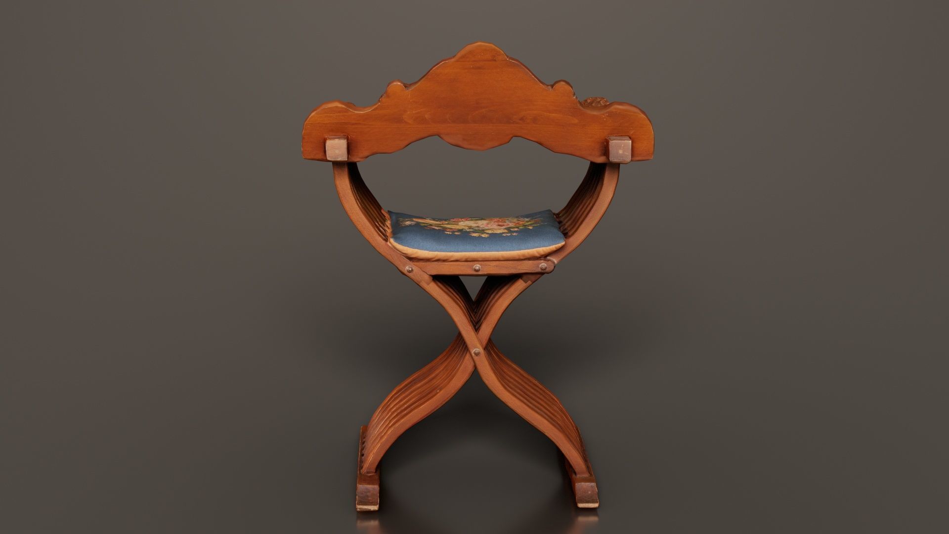 Lion Chair Low-poly 3D model_5