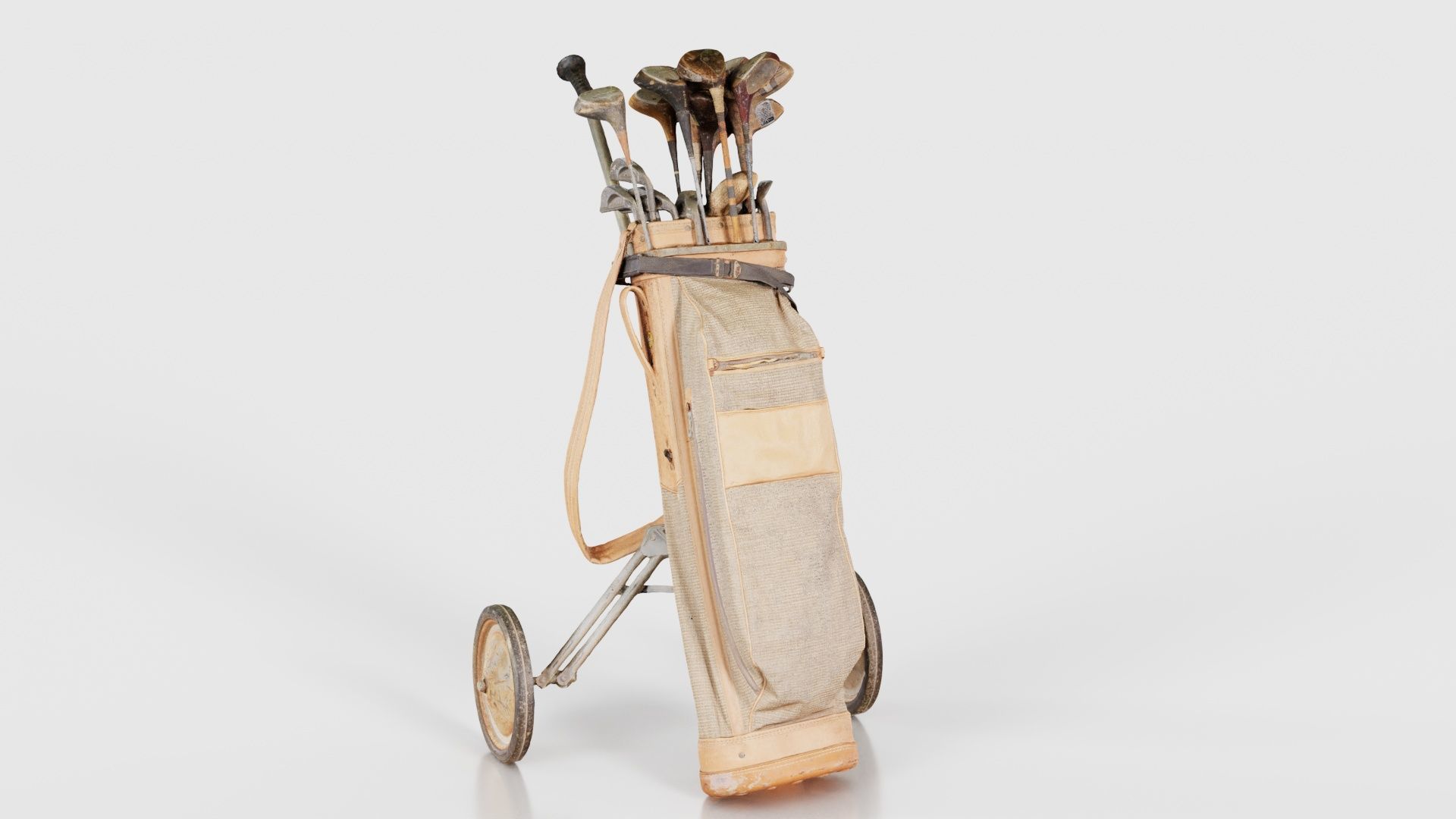 Golf Cart Low-poly 3D model_18