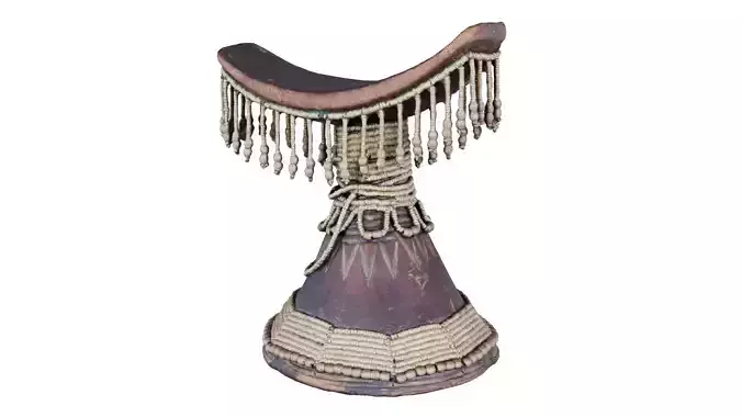 Headrest Africa Wood Furniture Prop 02