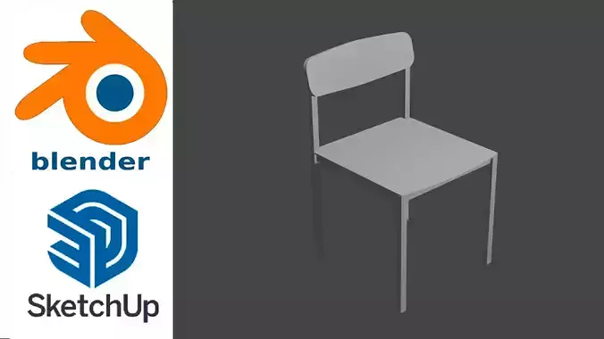 Chair - Silla 3D model 3D model