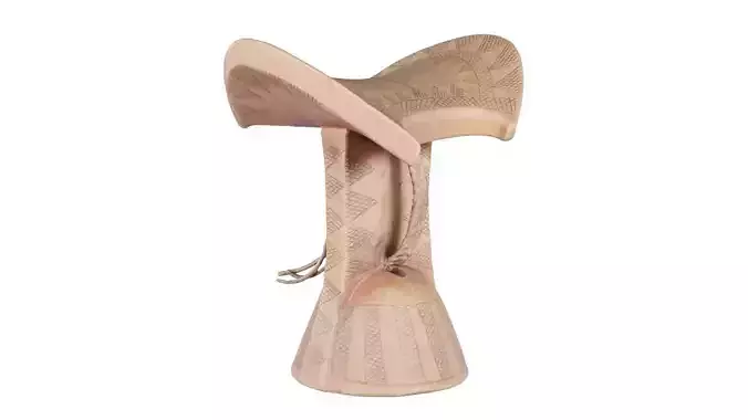 Headrest Africa Wood Furniture Prop 05