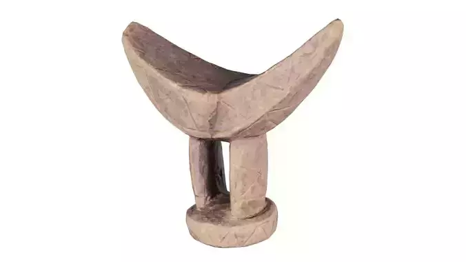 Headrest Africa Wood Furniture Prop 06