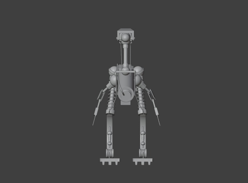 Mechanical Raptor 3D model_6