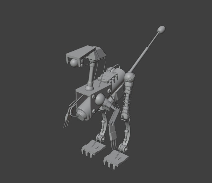 Mechanical Raptor 3D model_7