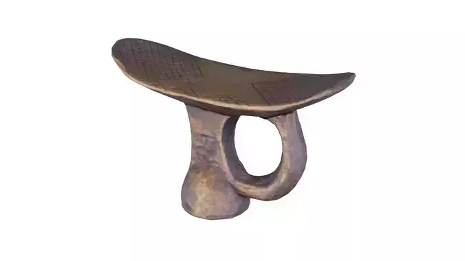 Headrest Africa Wood Furniture Prop 09