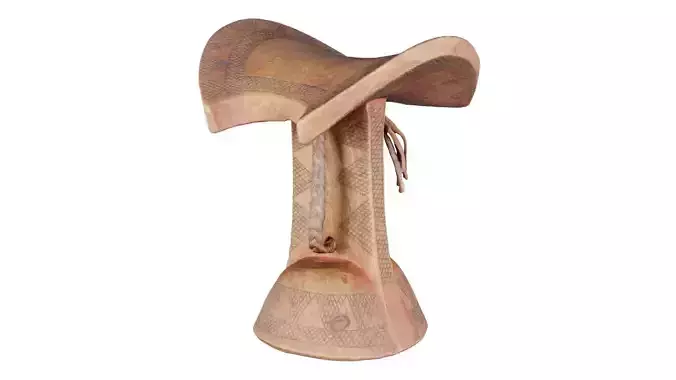 Headrest Africa Wood Furniture Prop 11