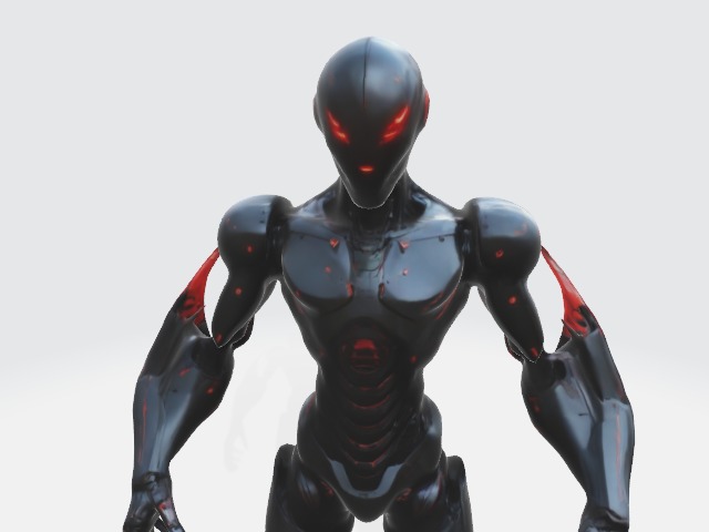 Killer robot 3D model_4