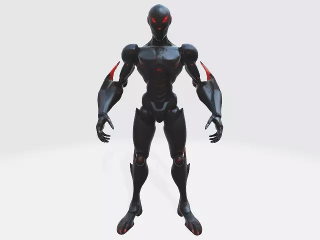 Killer robot 3D model_0