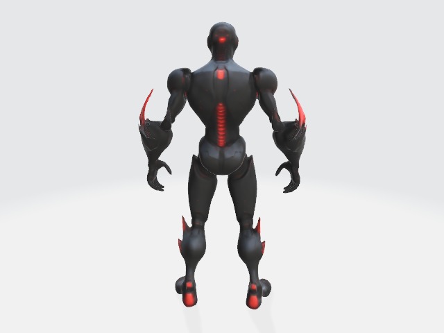 Killer robot 3D model_2