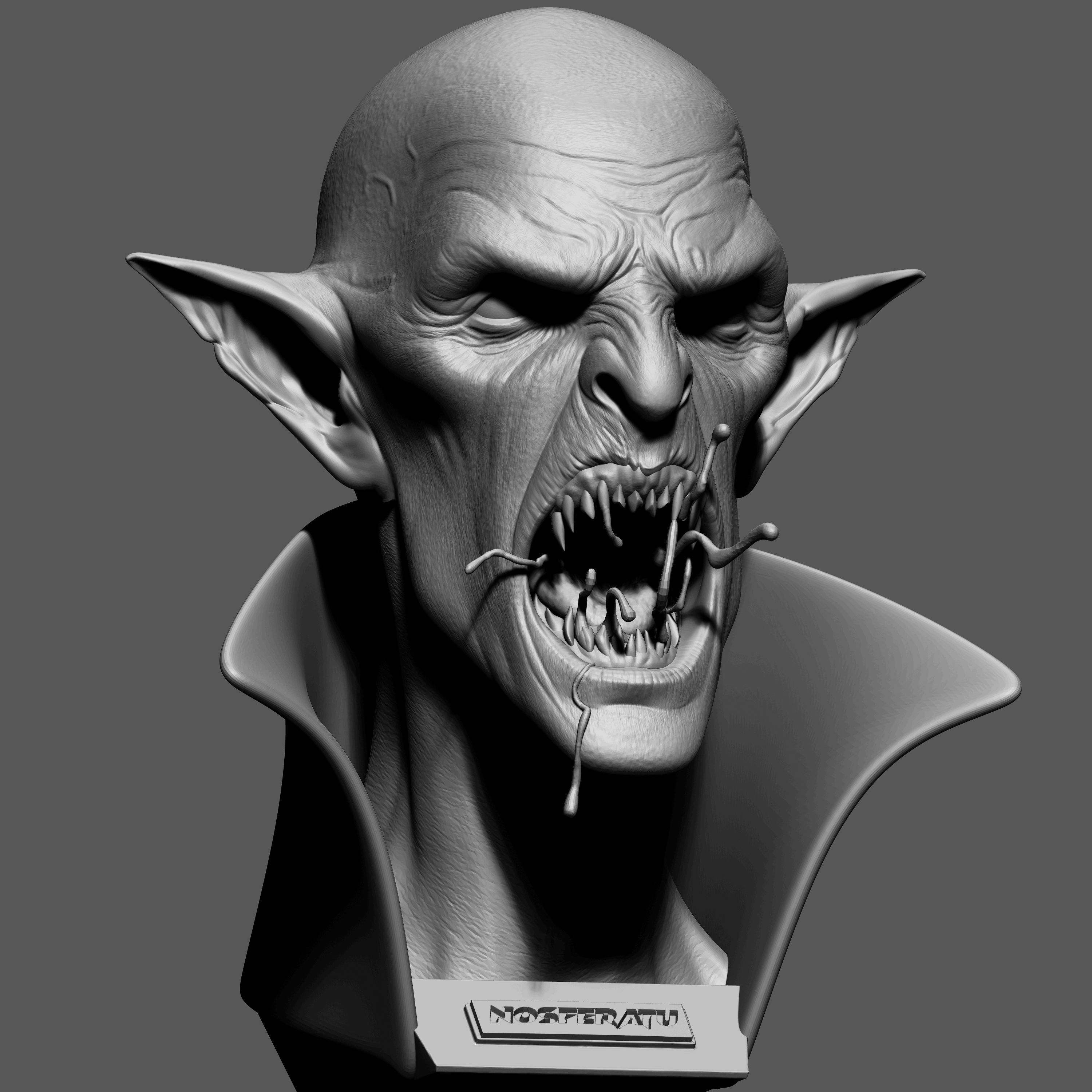 VAMPIRE BUST 3D print model_5