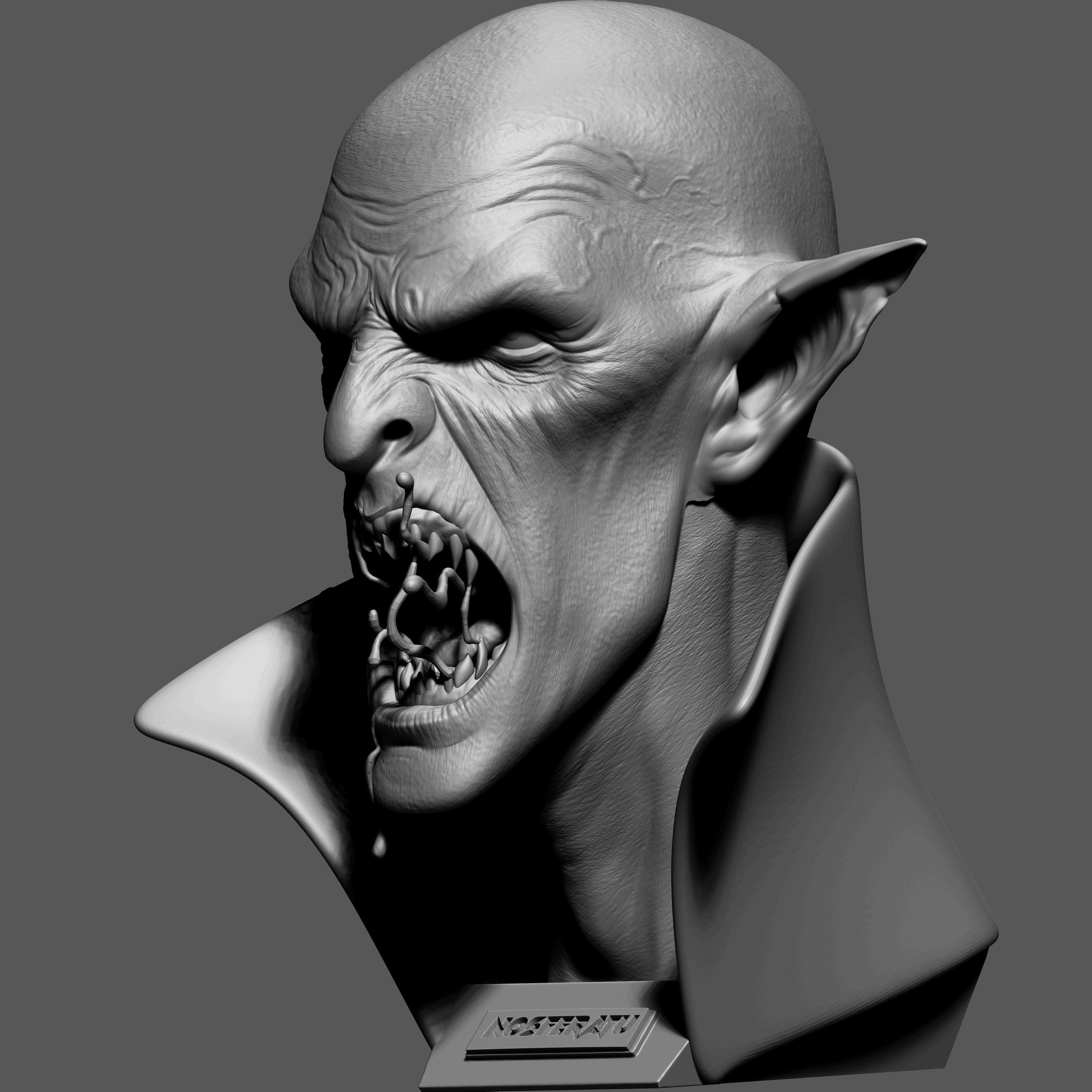 VAMPIRE BUST 3D print model_6