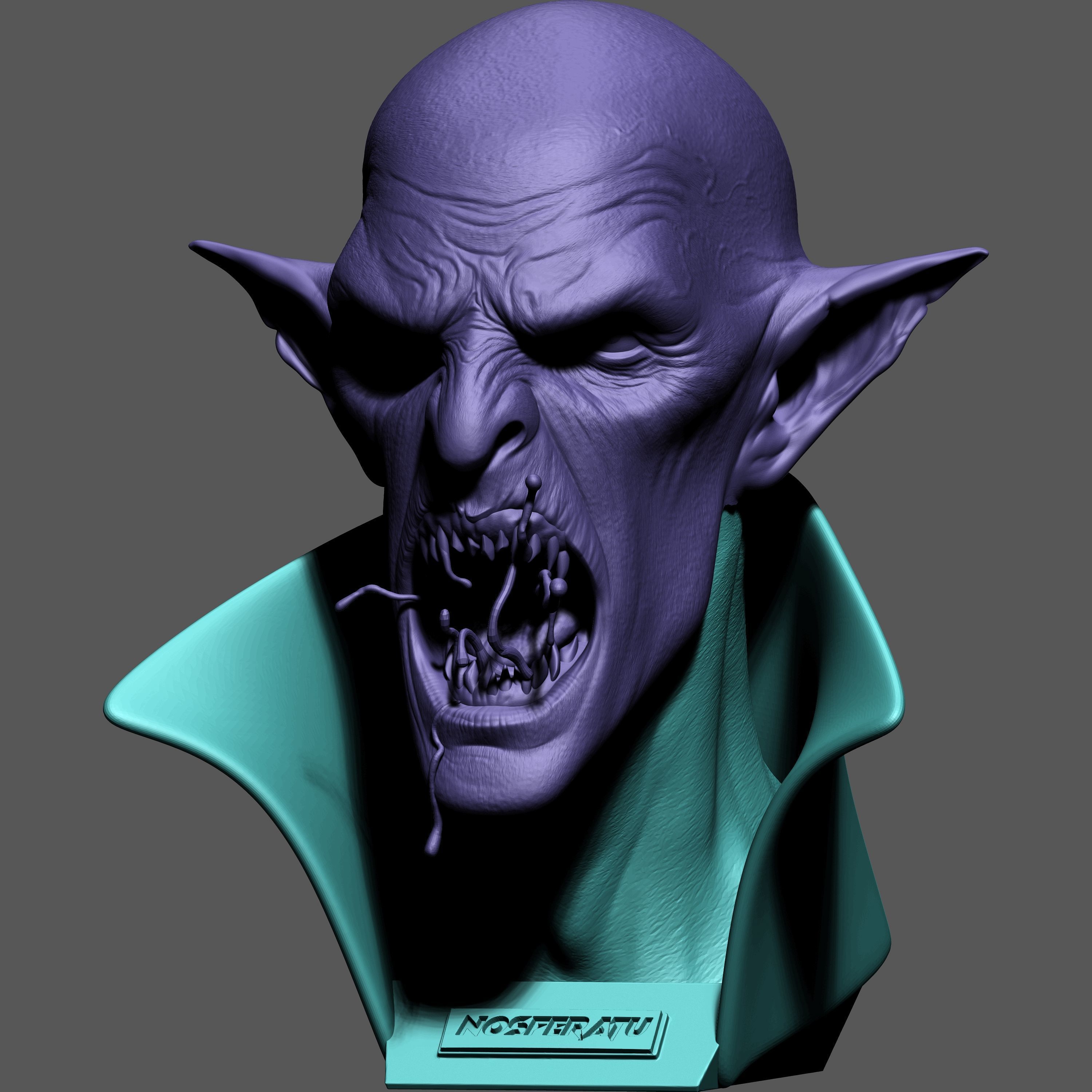 VAMPIRE BUST 3D print model_2