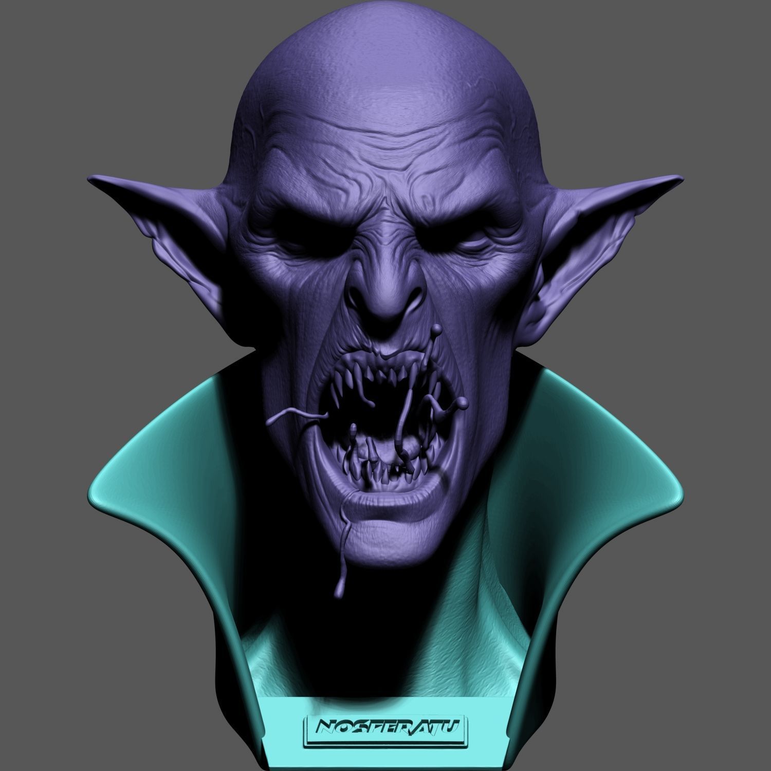VAMPIRE BUST 3D print model_1