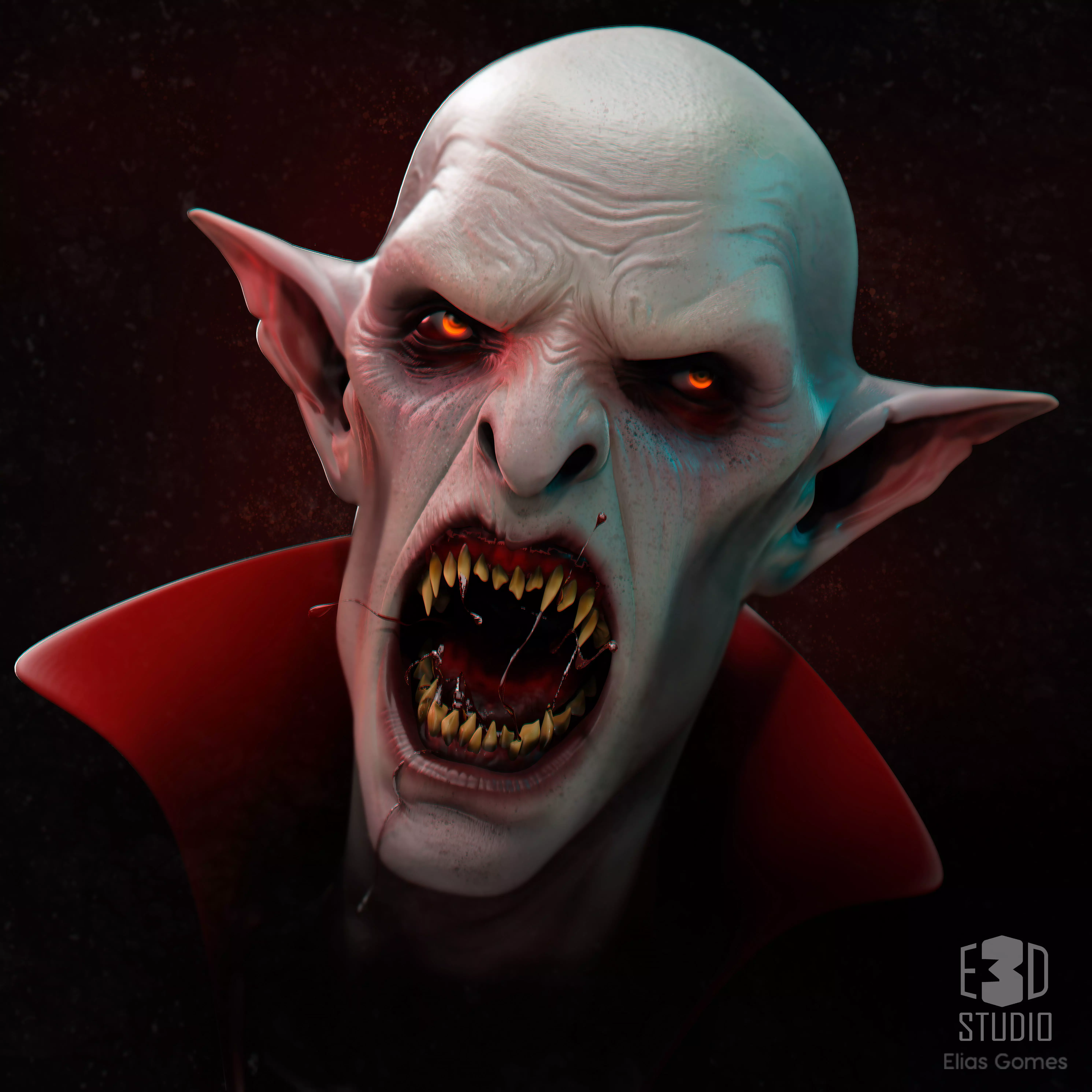 VAMPIRE BUST 3D print model_0