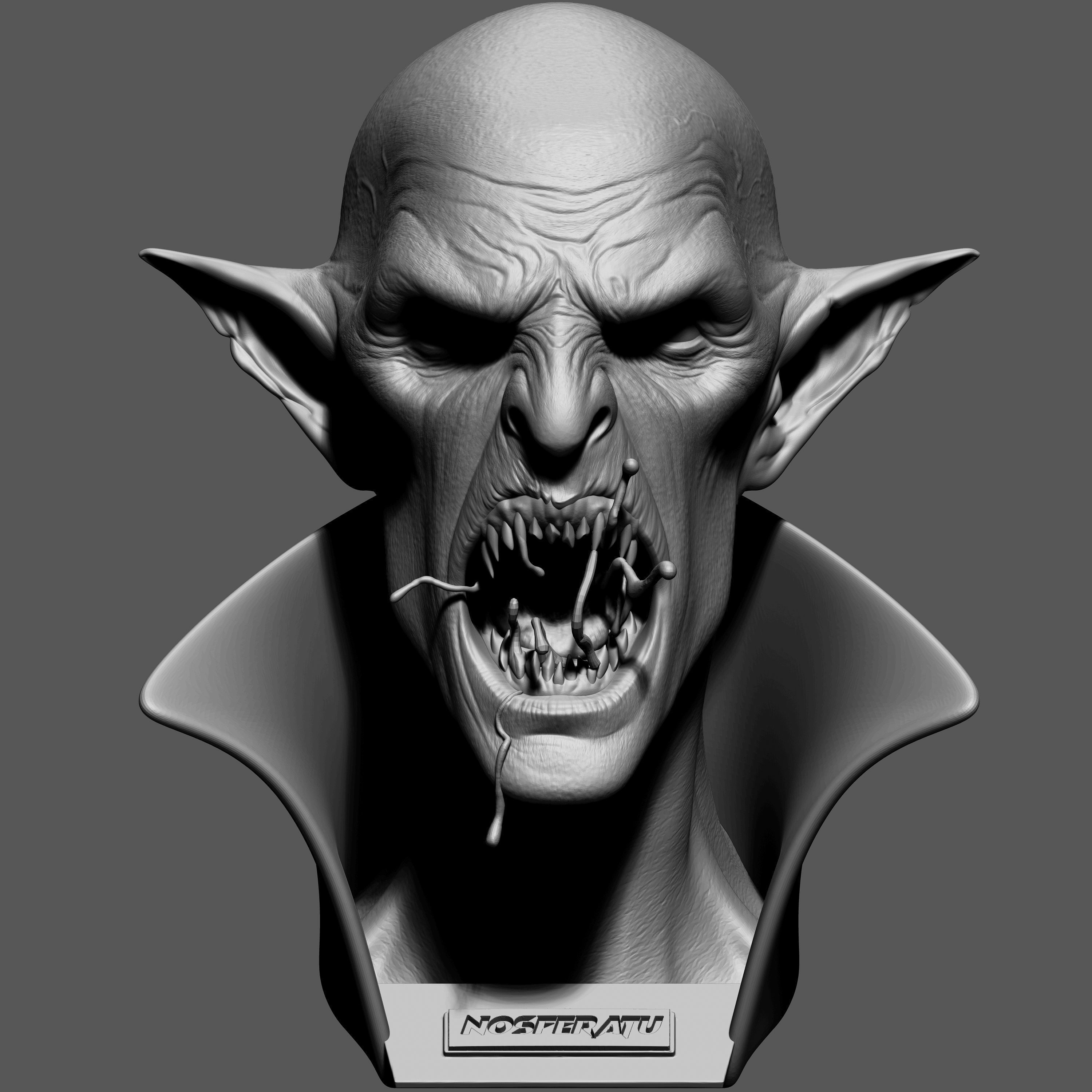 VAMPIRE BUST 3D print model_4