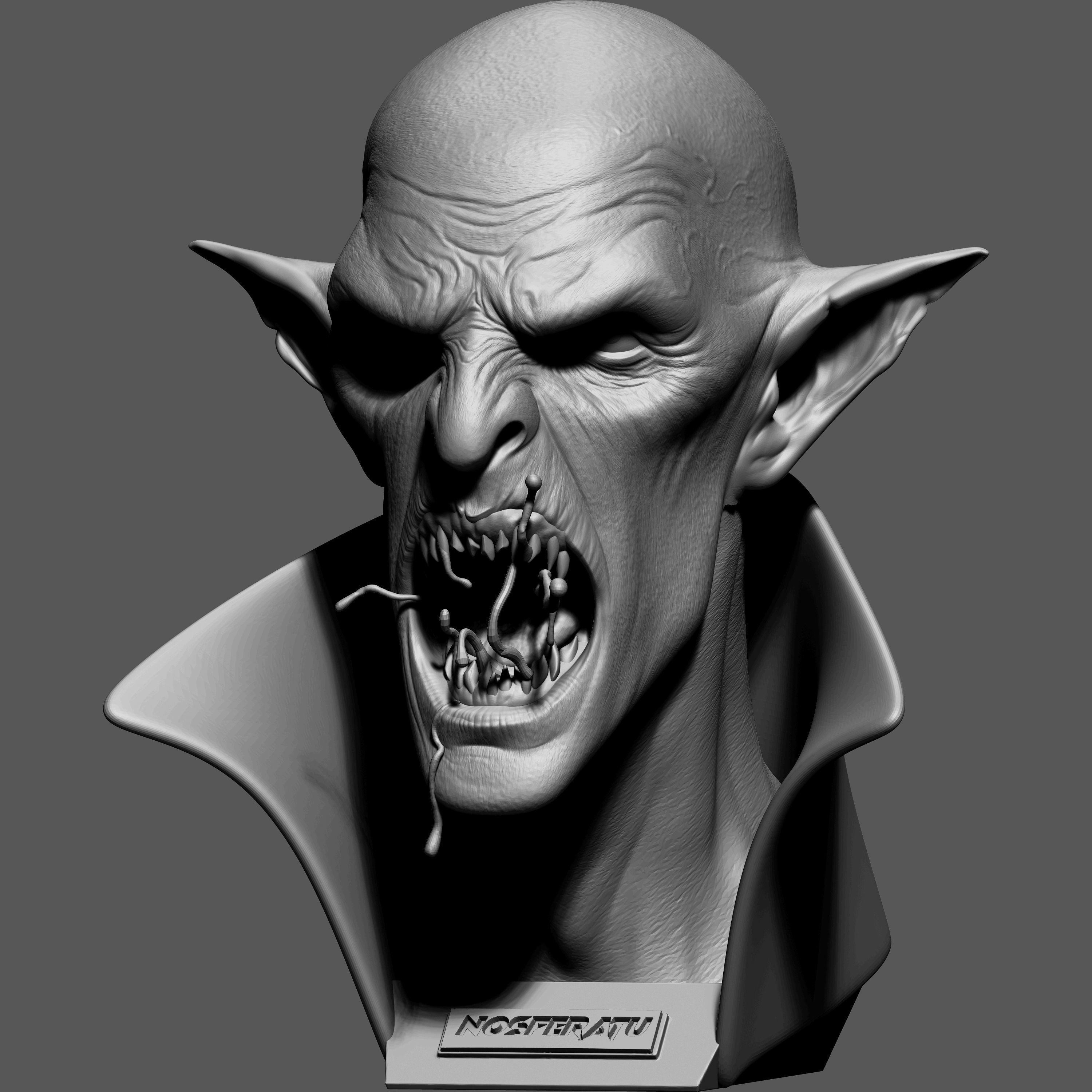 VAMPIRE BUST 3D print model_3