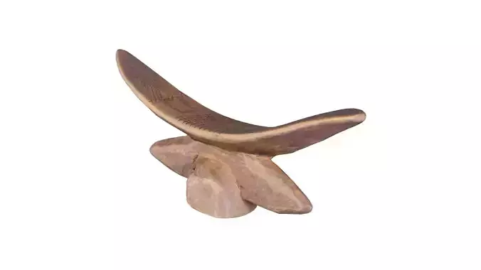 Headrest Africa Wood Furniture Prop 12