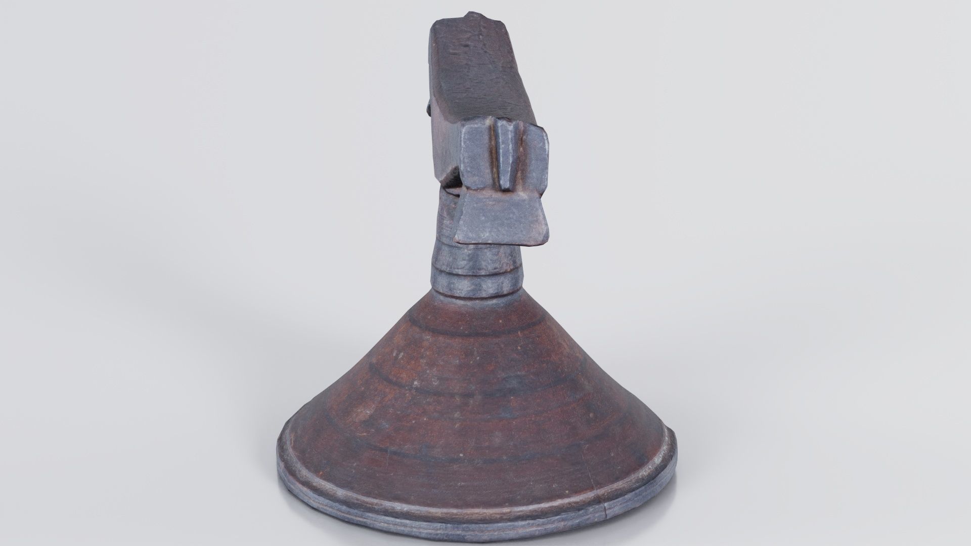 Headrest Africa Wood Furniture Prop 13 Low-poly 3D model_6