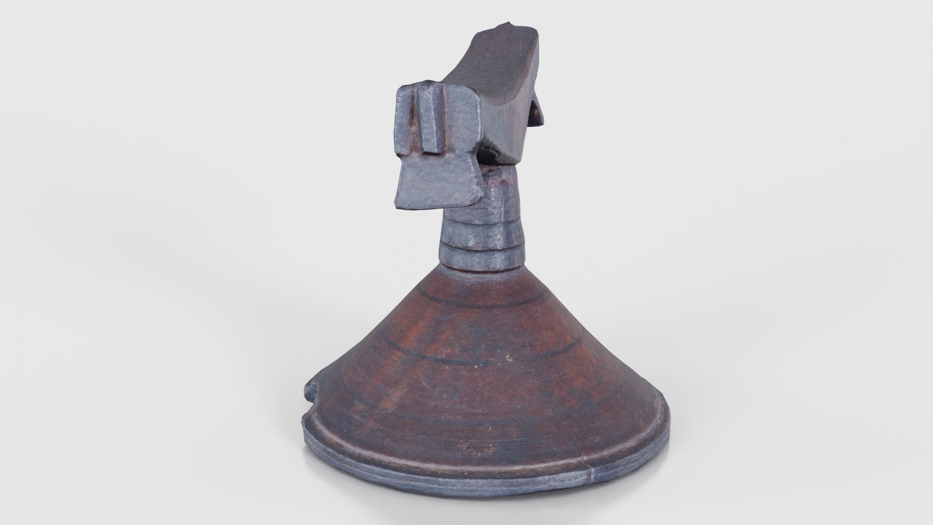 Headrest Africa Wood Furniture Prop 13 Low-poly 3D model_25