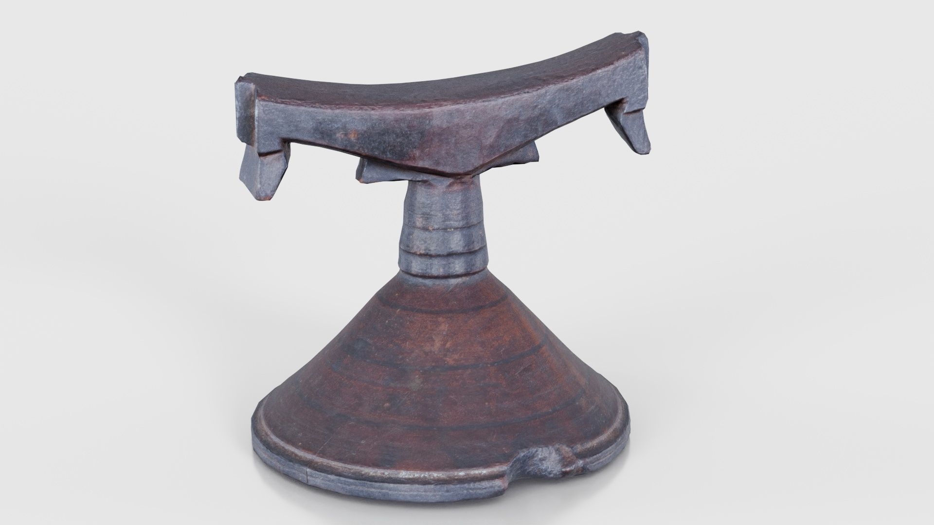 Headrest Africa Wood Furniture Prop 13 Low-poly 3D model_17