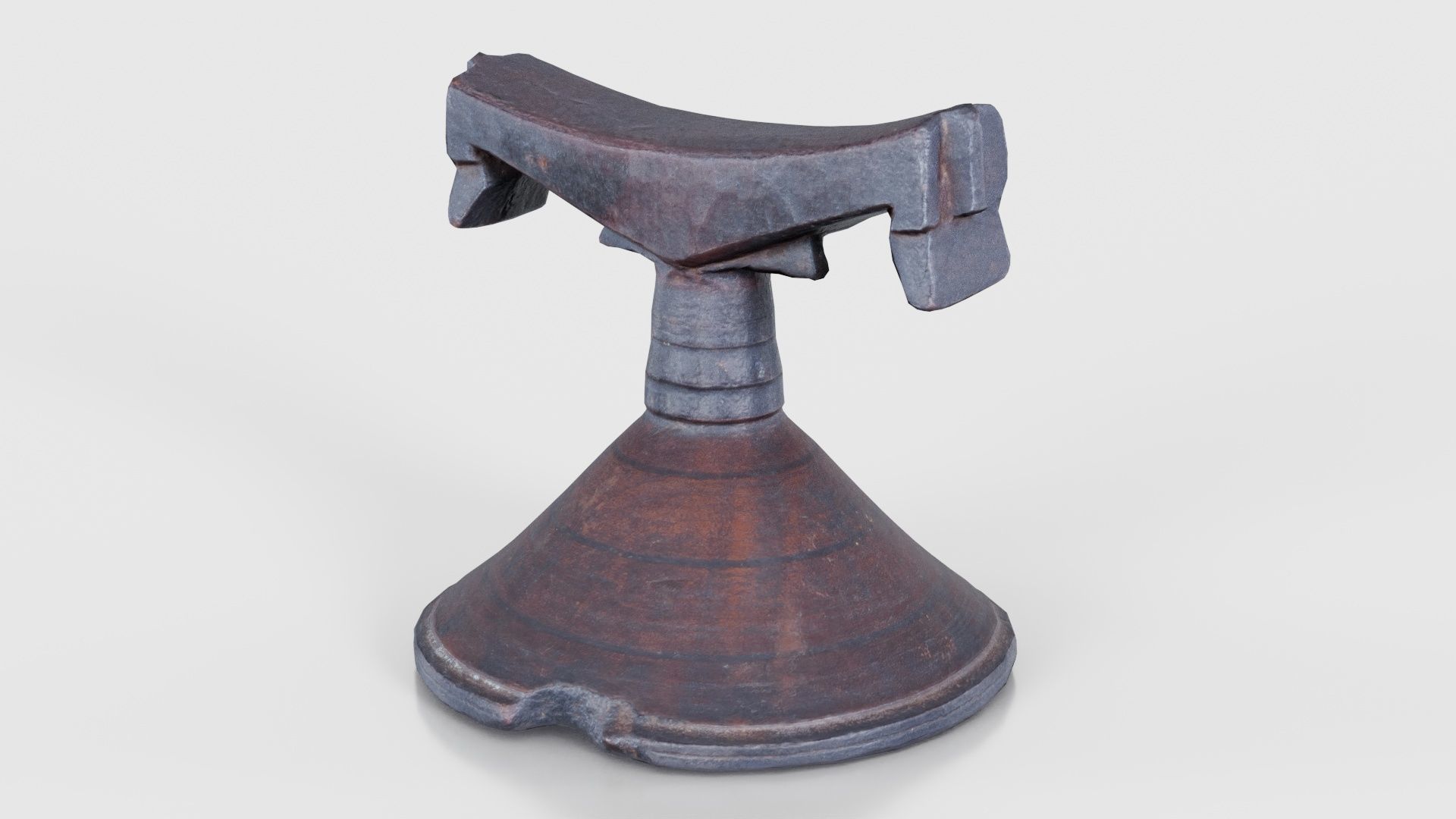 Headrest Africa Wood Furniture Prop 13 Low-poly 3D model_15